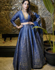 KANIKA DHILLON IN Nur Chashma Persian Blue Lehenga with Dupatta