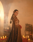 Sania Chadha in Sheesh Mahal Brown Lehenga