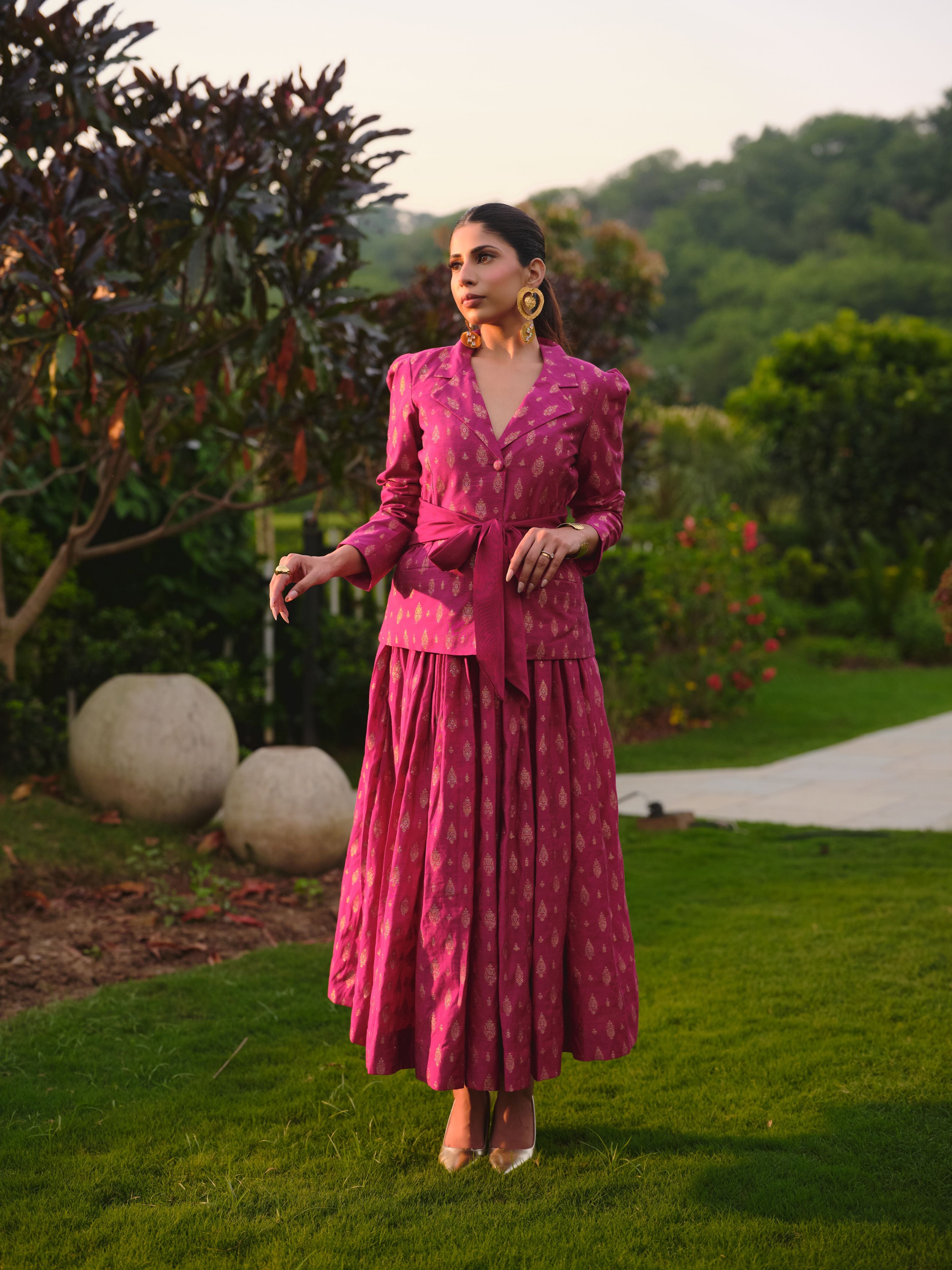 LA BELLE DE JOUR BLAZER SKIRT SET