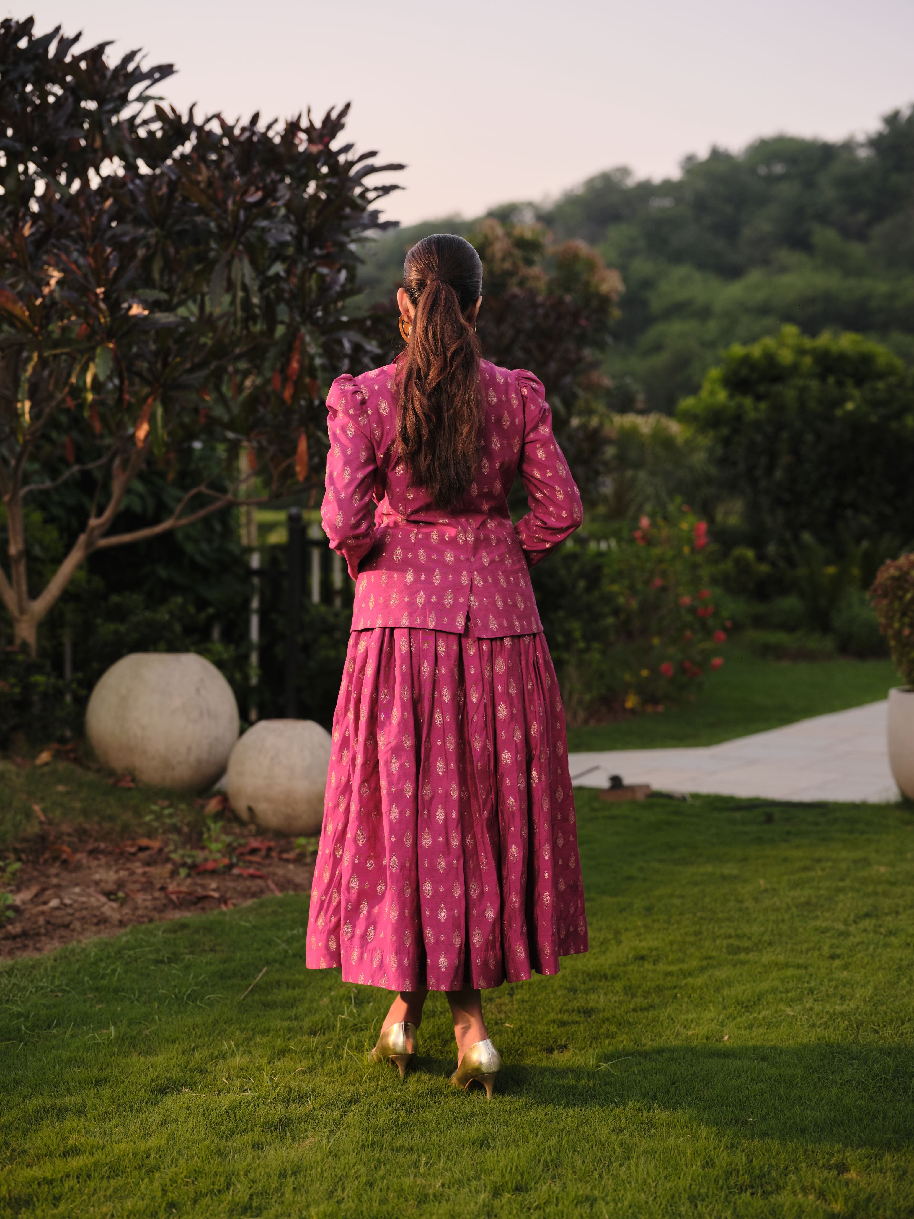 LA BELLE DE JOUR BLAZER SKIRT SET