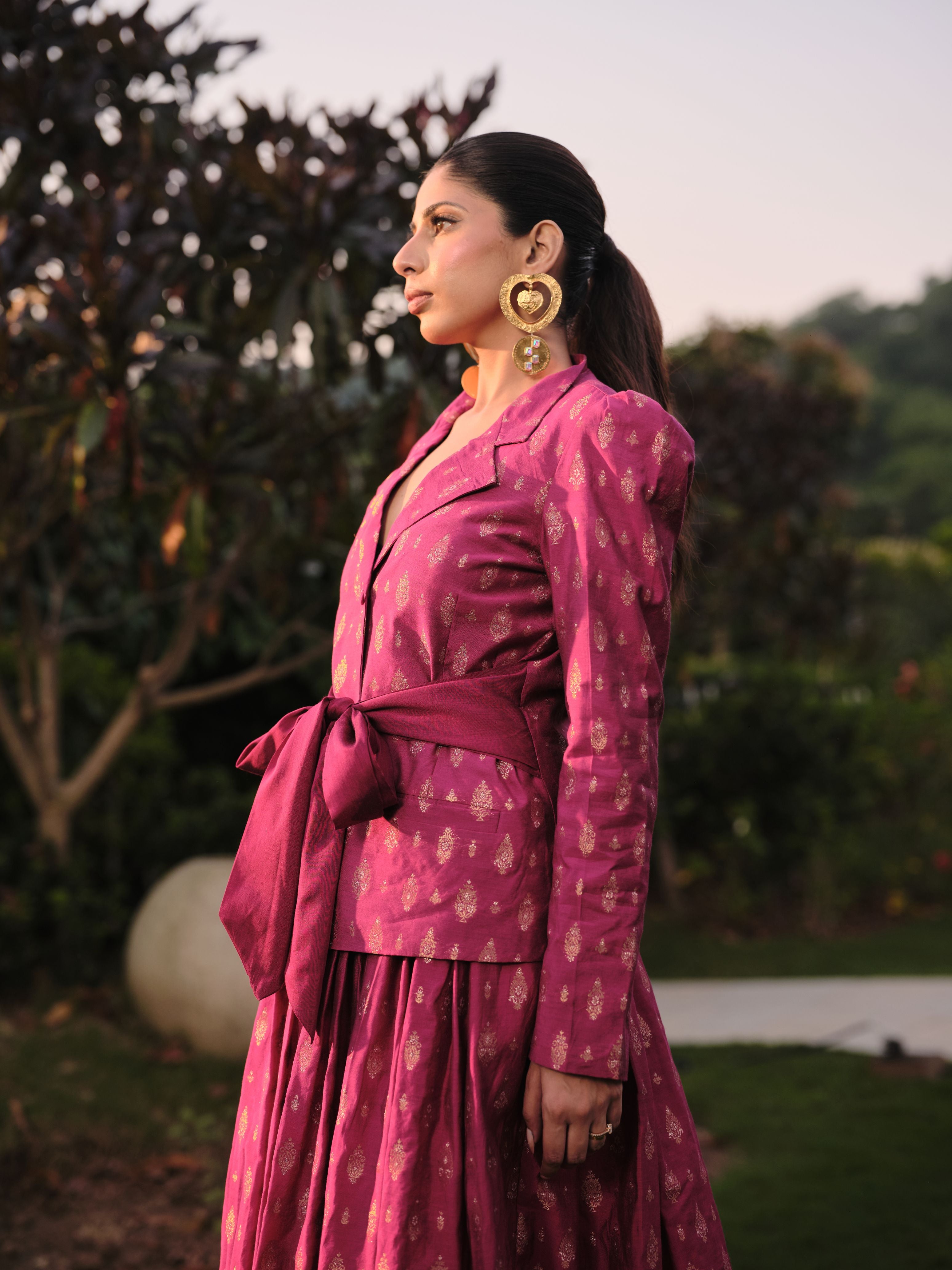 LA BELLE DE JOUR BLAZER SKIRT SET