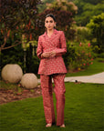 LA ROSE FLEURIT PEPLUM CO-ORD SET