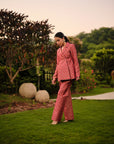 LA ROSE FLEURIT PEPLUM CO-ORD SET