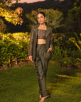 LA CLAIR DE LUNE BUSTIER BLAZER & PANT SET