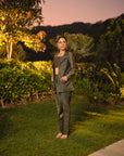 LA CLAIR DE LUNE BUSTIER BLAZER & PANT SET