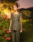 LA CLAIR DE LUNE BUSTIER BLAZER & PANT SET