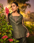 LA CLAIR DE LUNE BUSTIER BLAZER & PANT SET