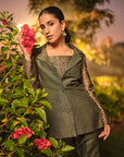 LA CLAIR DE LUNE BUSTIER BLAZER & PANT SET