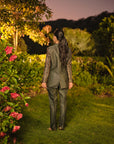 LA CLAIR DE LUNE BUSTIER BLAZER & PANT SET
