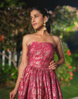 LA DOUCE ROSE BUSTIER & SKIRT SET