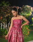 LA DOUCE ROSE BUSTIER & SKIRT SET