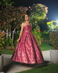 LA DOUCE ROSE BUSTIER & SKIRT SET