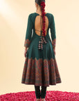 Rang Mahal Bottle Green Anarkali with Dupatta Set of 3