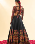 Qudsia Bagh Black Lehenga with Dupatta Set of 3