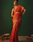 THE NARANGI NIAZ SAREE