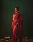 THE LAAL NADIA SAREE