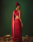 THE LAAL NADIA SAREE