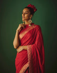 THE LAAL NADIA SAREE