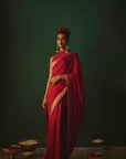 THE LAAL NADIA SAREE