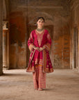 Preeto – Short A-Line Kurta with Farshi Salwar & Dupatta