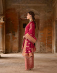 Preeto – Short A-Line Kurta with Farshi Salwar & Dupatta