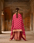 Preeto – Short A-Line Kurta with Farshi Salwar & Dupatta