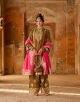 Nooran – Short A-Line Kurta with Farshi Salwar & Dupatta