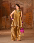 Lishkara – Short Kali Kurta with Farshi Salwar & Dupatta