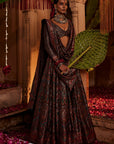 Diwan-i-Khas Black Lehenga with Dupatta Set of 3