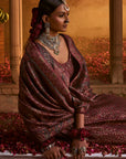 Farah Bagh Magenta Haze Lehenga with Dupatta Set of 3