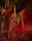 Diwan-i-Khas Maroon Lehenga with Dupatta Set of 3