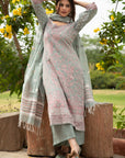 ORGANIC COTTON WOVEN DRESS MATERIAL WITH DUPATTA
