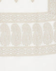 Chikankari Woven Cotton White Dress Material