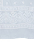 Chikankari Woven Cotton Grey Dress Material