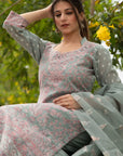 ORGANIC COTTON WOVEN DRESS MATERIAL WITH DUPATTA