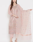 ORGANIC COTTON WOVEN PARA DRESS MATERIAL WITH DUPATTA