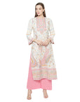 Safaa Women Cotton Woven Design Unstitched Dress Material With Contrast Dupatta