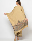 Acro Wool Camel Dress Material with Stole