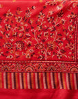 Acro Wool Red Dress Material with Stole