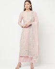 Safaa Women Organic Cotton Woven Design Unstitched Dress Material With Dupatta