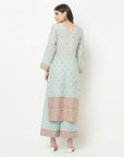 Organic Cotton Woven Design Unstitched Dress Material With Dupatta