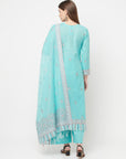 Safaa Women Organic Cotton Woven Design Unstitched Dress Material With Dupatta