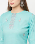 Safaa Women Organic Cotton Woven Design Unstitched Dress Material With Dupatta