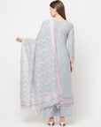 Safaa Women Organic Cotton Woven Design Unstitched Dress Material With Dupatta