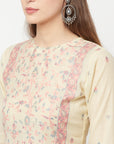 Safaa Women Organic Cotton Woven Design Unstitched Dress Material With Dupatta