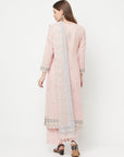 Safaa Women Organic Cotton Woven Design Unstitched Dress Material With Dupatta