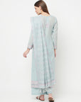 Safaa Women Organic Cotton Woven Design Unstitched Dress Material With Dupatta