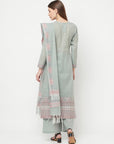 Safaa Women Organic Cotton Woven Design Unstitched Dress Material With Dupatta
