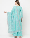Safaa Women Organic Cotton Woven Design Unstitched Dress Material With Dupatta