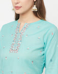 Safaa Women Organic Cotton Woven Design Unstitched Dress Material With Dupatta